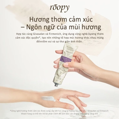 Bộ 6 hương Roopy Kem tay tinh dầu thực vật 75g - hương ba tầng hoa quả dưỡng ẩm cấp nước, Roopy x Butterbear 2
