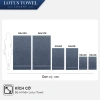 Bộ 6 khăn chậu áo 100% cotton siêu mềm mịn, thấm hút, dày dặn - Giá chỉ 225.000đ LOTUSTOWEL 6