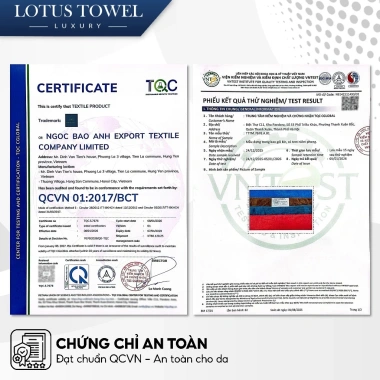 Bộ 6 khăn chậu áo 100% cotton siêu mềm mịn, thấm hút, dày dặn - Giá chỉ 225.000đ LOTUSTOWEL 7 Bộ 6 khăn chậu áo 100% cotton siêu mềm mịn, thấm hút, dày dặn - Giá chỉ 225.000đ LOTUSTOWEL 7