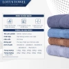 Bộ 6 khăn chậu áo 100% cotton siêu mềm mịn, thấm hút, dày dặn - Giá chỉ 225.000đ LOTUSTOWEL 9