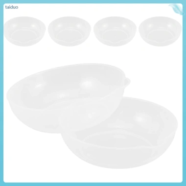 Bộ 6 khay polystyrene trong suốt có vạch đo dung tích - Đựng thực phẩm tiện lợi cho đầu bếp gia đình