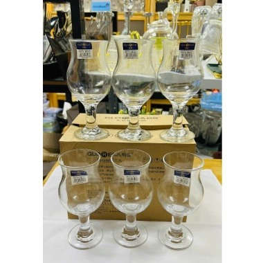 Bộ 6 Ly cốc sinh tố Poco GL1.601 345ml thủy tinh cao cấp dáng hoa tulip - Giá ưu đãi 162.000₫