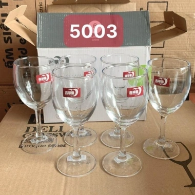 Bộ 6 ly rượu vang thủy tinh pha lê cao cấp, sang trọng, bền đẹp, giảm còn 212.500₫