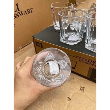 Bộ 6 ly thủy tinh 5 cạnh cao cấp - Giá chỉ 58.000đ, ưu đãi tại Hồng Lộc Store