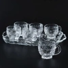 Bộ 6 ly thủy tinh cao cấp có quai cầm - Giá ưu đãi 63.000đ, chất lượng sang trọng cho bàn ăn hiện đại