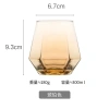 Bộ 6 ly thủy tinh cao cấp và cốc kim cương, kèm úp và khay - Giá ưu đãi 159,900₫ 4