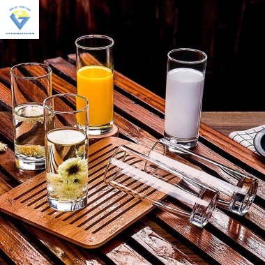 Bộ 6 ly thủy tinh ống trơn dày cao cấp 60.164 DELI - Giá 108.000đ, giảm mạnh 2