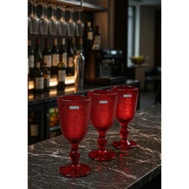 Bộ 6 ly thủy tinh Vân Lưới Crista Home 240ml - Bán sỉ, giá chỉ 205.000, Quà Tết