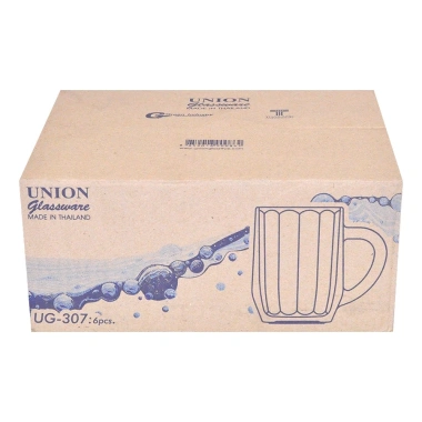 Bộ 6 ly uống bia thuỷ tinh Thái Lan UG-307 - Thiết kế sang trọng, chịu nhiệt, giảm còn 110.000đ 6