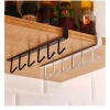 Bộ 6 móc treo đa năng gắn kẹp dưới tủ bếp, tủ quần áo, kệ bàn để cốc ly, giá 22.442₫