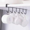 Bộ 6 móc treo đa năng gắn kẹp dưới tủ bếp, tủ quần áo, kệ bàn để cốc ly, giá 22.442₫ 2