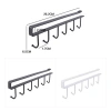 Bộ 6 móc treo đa năng gắn kẹp dưới tủ bếp, tủ quần áo, kệ bàn để cốc ly, giá 22.442₫ 6