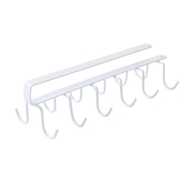 Bộ 6 móc treo đa năng gắn kẹp dưới tủ bếp, tủ quần áo, kệ bàn để cốc ly, giá 22.442₫