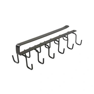 Bộ 6 móc treo đa năng gắn kẹp dưới tủ bếp, tủ quần áo, kệ bàn để cốc ly, giá 22.442₫