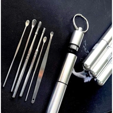Bộ 6 món lấy ráy tai, ngoáy tai kiêm móc khóa – Thép không gỉ, Zwilling Đức – Giá 75.000₫