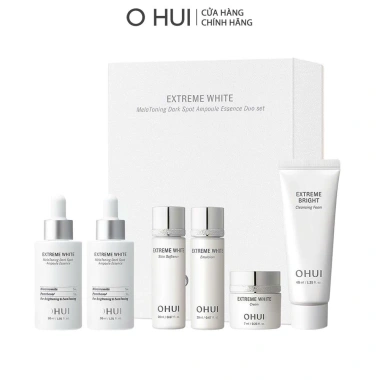 Bộ 6 món Niacinamide 5% OHUI Extreme White – Tinh chất dưỡng sáng, giảm đốm nâu 147ml – Giá chỉ 1.899.000₫