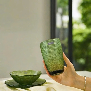 Bộ 6 món thủy tinh vân lụi dập nổi Crista Home MS80.054 - Giá giảm 22% chỉ 375k 2