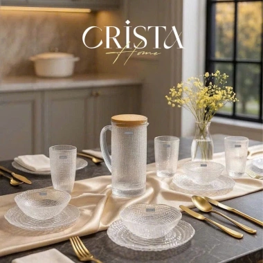 Bộ 6 món thủy tinh vân lụi dập nổi Crista Home MS80.054 - Giá giảm 22% chỉ 375k 8