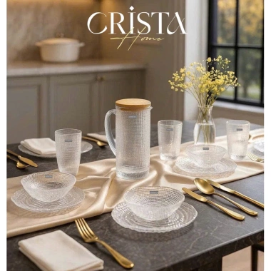 Bộ 6 món thủy tinh vân lụi dập nổi Crista Home MS80.054 - Giá giảm 22% chỉ 375k 10