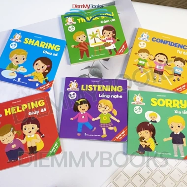 Bộ 6 sách song ngữ Anh-Việt: Rèn kỹ năng giao tiếp, ứng xử cho bé 2-6 tuổi - Chỉ 99.000₫ 4 Bộ 6 sách song ngữ Anh-Việt: Rèn kỹ năng giao tiếp, ứng xử cho bé 2-6 tuổi - Chỉ 99.000₫ 4