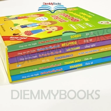 Bộ 6 sách song ngữ Anh-Việt: Rèn kỹ năng giao tiếp, ứng xử cho bé 2-6 tuổi - Chỉ 99.000₫