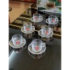 Bộ 6 tách trà cà phê thủy tinh dày dặn có quai cầm - Ly Thái Lan, giảm 20%