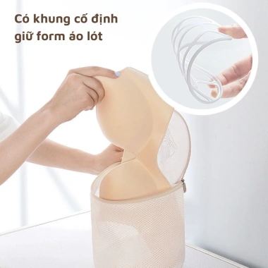 Bộ 6 túi giặt cao cấp thêu hình chữ, dây đắn, khóa kéo chắc chắn - Giá chỉ 90k, bảo hành