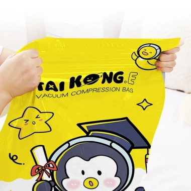Bộ 6 túi hút chân không bảo quản quần áo, chăn màn, tặng bơm hút chân không, 61.900đ