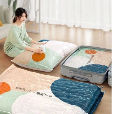 Bộ 6 Túi Hút Chân Không DIDOOGLT Đựng Chăn Màn Quần Áo Kèm Bơm Điện 169k 8