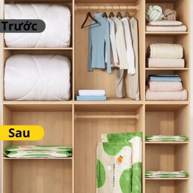 Bộ 6 Túi Hút Chân Không Didooglt kèm bơm điện - Đựng chăn, màn, quần áo tái dùng 175k 5