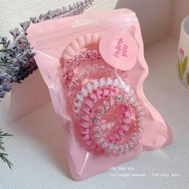 Bộ 6 vòng tóc Chun cột lò xo đủ màu cho nữ - Đàn hồi, bền, chỉ 25.000đ