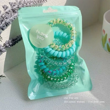 Bộ 6 vòng tóc Chun cột lò xo đủ màu cho nữ - Đàn hồi, bền, chỉ 25.000đ 6 Bộ 6 vòng tóc Chun cột lò xo đủ màu cho nữ - Đàn hồi, bền, chỉ 25.000đ 6