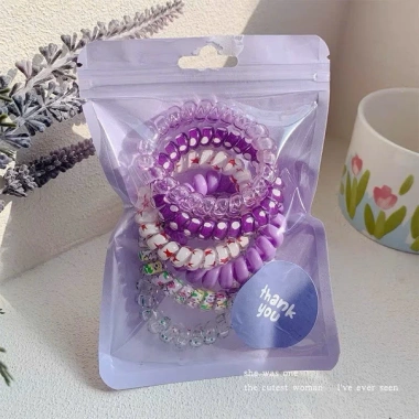 Bộ 6 vòng tóc Chun cột lò xo đủ màu cho nữ - Đàn hồi, bền, chỉ 25.000đ 9 Bộ 6 vòng tóc Chun cột lò xo đủ màu cho nữ - Đàn hồi, bền, chỉ 25.000đ 9