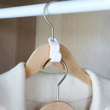 Bộ 60 Móc Treo Nhựa Kết Nối Xếp Chồng Tiết Kiệm Không Gian Đa Năng Quần Áo 46.200 VND