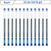 Bộ 6/12 Bút Gel Ngòi Kim Cương 0.38mm Mực Đen Xanh Đỏ Viết Êm Trơn Không Lem Học Sinh Văn Phòng 7