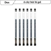Bộ 6/12 Bút Gel Ngòi Kim Cương 0.38mm Mực Đen Xanh Đỏ Viết Êm Trơn Không Lem Học Sinh Văn Phòng 9