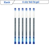 Bộ 6/12 Bút Gel Ngòi Kim Cương 0.38mm Mực Đen Xanh Đỏ Viết Êm Trơn Không Lem Học Sinh Văn Phòng 10