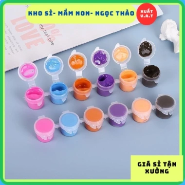 Bộ 6/8/12 Màu Nước Acrylic Nhập Khẩu Cho Bé Tô Màu Tượng Giá Rẻ 5.000₫