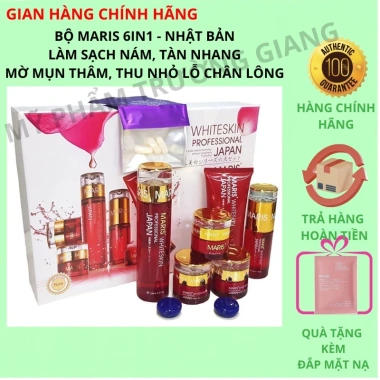Bộ 6in1 Maris Nhật Bản Dưỡng Trắng Da, Sạch Nám, Tàn Nhang – Giá 1,196,000 VND