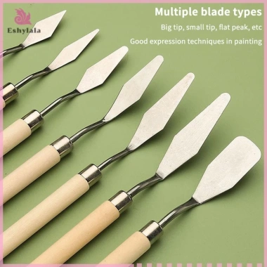 Bộ 7 Cái Thép Không Gỉ Tranh Sơn Dầu - Dao Nghệ Sĩ, Thìa, Bảng Cạp, Dụng Cụ Nghệ Thuật Giá 66.660₫