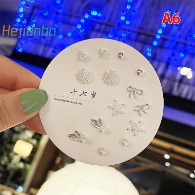 Bộ 7 đôi bông tai nữ hình học nhỏ Hàn Quốc - Nhiều cặp dễ thương, giảm 23% 16 Bộ 7 đôi bông tai nữ hình học nhỏ Hàn Quốc - Nhiều cặp dễ thương, giảm 23% 16