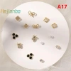 Bộ 7 đôi bông tai nữ hình học nhỏ Hàn Quốc - Nhiều cặp dễ thương, giảm 23% 23