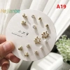 Bộ 7 đôi bông tai nữ hình học nhỏ Hàn Quốc - Nhiều cặp dễ thương, giảm 23% 25
