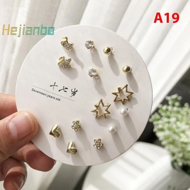 Bộ 7 đôi bông tai nữ hình học nhỏ Hàn Quốc - Nhiều cặp dễ thương, giảm 23% 25 Bộ 7 đôi bông tai nữ hình học nhỏ Hàn Quốc - Nhiều cặp dễ thương, giảm 23% 25