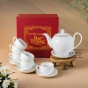 Bộ 7 mẫu ấm chén pha trà gốm sứ Bát Tràng kẻ chỉ vàng kim 24K đặc biệt thiết kế sang trọng - In logo, in chữ, giá ưu đãi 338.220₫ 2