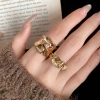 Bộ 7 Nhẫn Mở Phong Cách Đường Phố Retro - Phụ Kiện Sang Trọng, Giá Giảm 27K 9