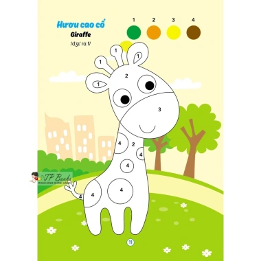 Bộ 8 Cuốn Sách Tô Màu Song Ngữ Anh Việt, Phát Triển Trí cho Bé 2-6 tuổi 18.900 VND