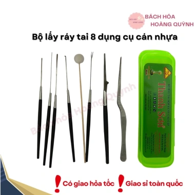 Bộ 8 dụng cụ ráy tai Thanh Sơn, cán nhựa, vĩ nhựa hoặc hộp nhựa, giảm giá 46.000đ 4 Bộ 8 dụng cụ ráy tai Thanh Sơn, cán nhựa, vĩ nhựa hoặc hộp nhựa, giảm giá 46.000đ 4