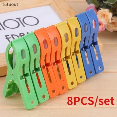 Bộ 8 kẹp nhựa phơi khăn tắm, quần áo chống gió cỡ lớn - tiện dụng, giá 32.560₫ 4