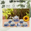 Bộ 8 loại Ấm Chén men Lam cổ Bát Tràng Trúc Lâm Thất Hiền - Giá ưu đãi 125k